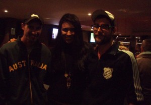 Shailla Quadra with the very inspiring Miha Knific and Blaz Cadez at special edition of NAFA Choc Tops Event 2011.